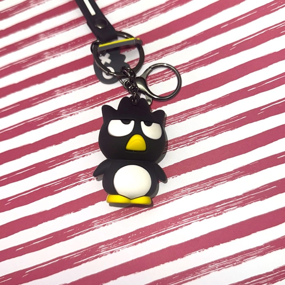 Sanrio Hello Kitty Badtz Maru Action Figure Keychain Bag Charm Key Ring